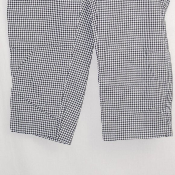Black White Checker J.Jill Womens Size 22 Plaid Capri Pants AUC - Picture 2 of 4